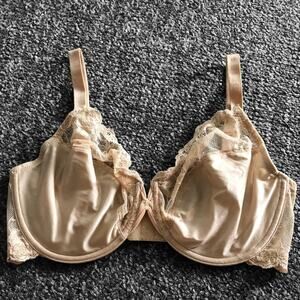 Wacoal Size 34DD Seasonal Fashion Lace Underwire Bra Beige Shimmer Style 851127